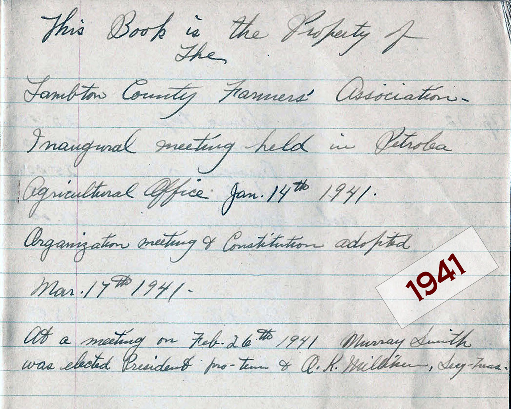 1941 Meeting Minutes