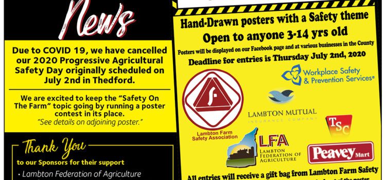 July 2020 Lambton Farm Safety Poster Contest