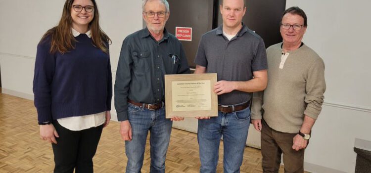 Lambton SCIA 2022 Outstanding Farmer of the Year Award Presented to the Douglas Family