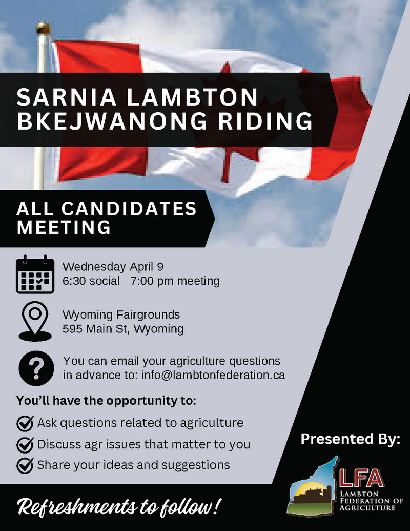 2025 Sarnia Lambton MP All Candidates Mtg